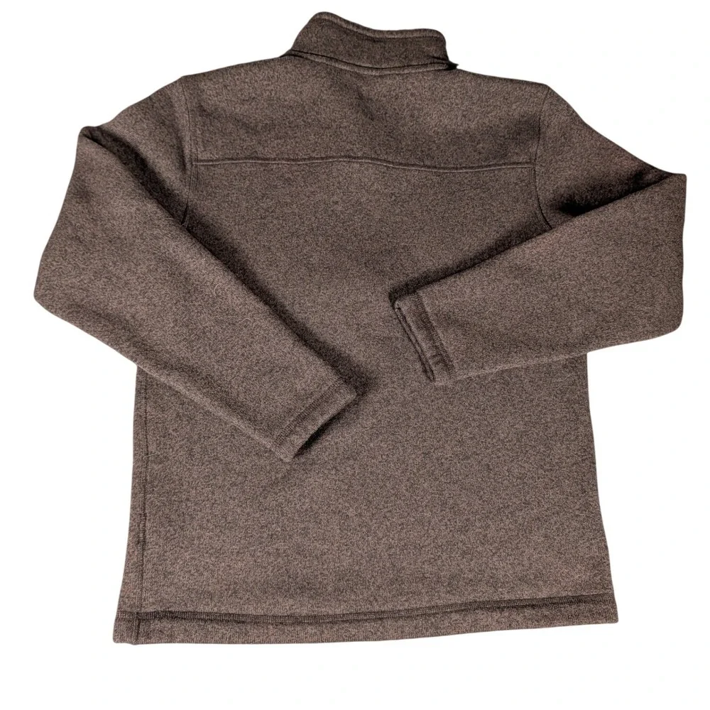 The North Face Gordon Lyons Mens Brown Heathered 1/4 Zip Fleece Pullover Sweater